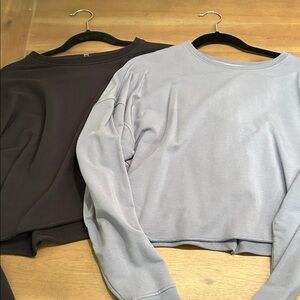 Knix Gray & Black Long Sleeve Top Bundle